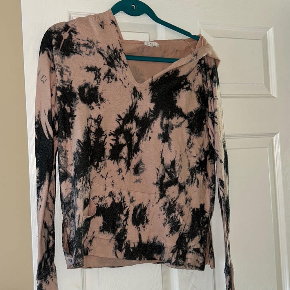 Pink tie dye hoodie